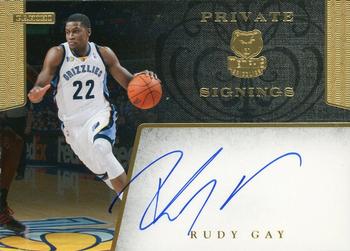 2011-12 Hoops - Private Signings #PS-RG Rudy Gay Front