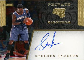 2011-12 Hoops - Private Signings #PS-SJ Stephen Jackson Front
