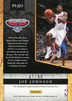 2011-12 Hoops - Private Signings #PS-JJO Joe Johnson Back