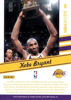 2011-12 Hoops - Slam Dunk Champion #8 Kobe Bryant Back