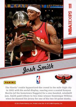 2011-12 Hoops - Slam Dunk Champion #11 Josh Smith Back