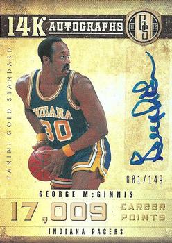 2011-12 Panini Gold Standard - 14K Autographs #43 George McGinnis Front