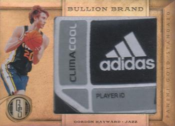 2011-12 Panini Gold Standard - Bullion Brand Logos #37 Gordon Hayward Front