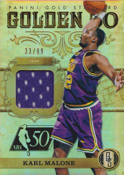 2011-12 Panini Gold Standard - Golden 50 Materials #5 Karl Malone Front