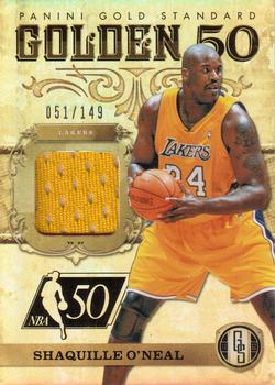 2011-12 Panini Gold Standard - Golden 50 Materials #9 Shaquille O'Neal Front
