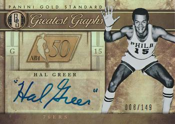 2011-12 Panini Gold Standard - Greatest Graphs #GG-13 Hal Greer Front