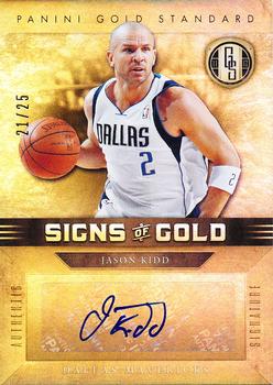 2011-12 Panini Gold Standard - Signs of Gold #SG-22 Jason Kidd Front