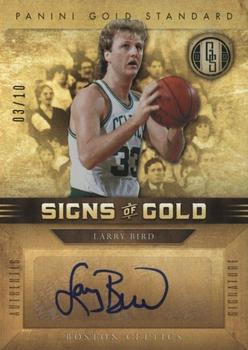 2011-12 Panini Gold Standard - Signs of Gold #SG-32 Larry Bird Front