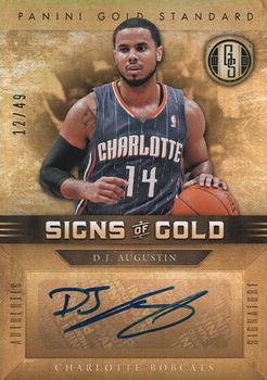 2011-12 Panini Gold Standard - Signs of Gold #SG-81 D.J. Augustin Front