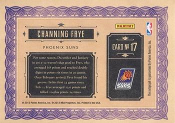 2011-12 Panini Gold Standard - Superscribe Autographs #17 Channing Frye Back