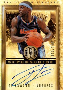 2011-12 Panini Gold Standard - Superscribe Autographs #41 Ty Lawson Front