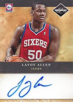 2011-12 Panini Limited - 2011 Draft Pick Redemptions Autographs #35 Lavoy Allen Front