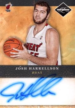 2011-12 Panini Limited - 2011 Draft Pick Redemptions Autographs #34 Josh Harrellson Front