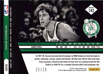2011-12 Panini Limited - Gold Spotlight #142 Dave Cowens Back