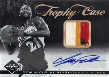 2011-12 Panini Limited - Trophy Case Materials Signatures Prime #42 Dominique Wilkins Front