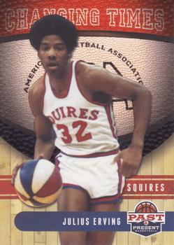 2011-12 Panini Past & Present - Changing Times #10 Julius Erving Front