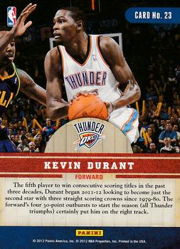 2011-12 Panini Past & Present - Changing Times #23 Kevin Durant Back