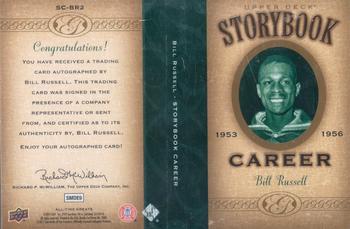 2011 Upper Deck All-Time Greats - Career Book Card Autographs #SCBR2 Bill Russell Back