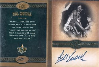 2011 Upper Deck All-Time Greats - Career Book Card Autographs #SCBR2 Bill Russell Front