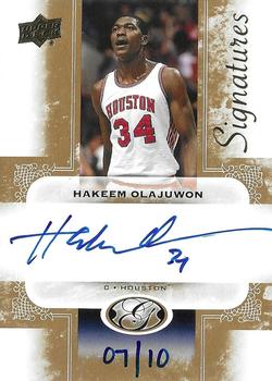 2011 Upper Deck All-Time Greats - Signatures #AGS-HO1 Hakeem Olajuwon Front