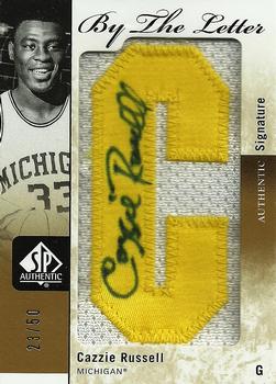 2011-12 SP Authentic - By the Letter #BL-CR Cazzie Russell Front