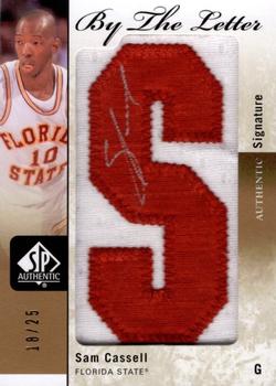 2011-12 SP Authentic - By the Letter #BL-SC Sam Cassell Front