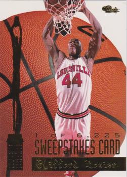 1994 Classic Draft - ROY Sweepstakes #9 Clifford Rozier Front