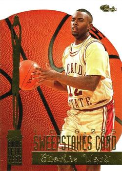 1994 Classic Draft - ROY Sweepstakes #17 Charlie Ward Front
