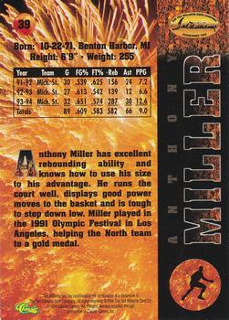 1994 Ted Williams #39 Anthony Miller Back