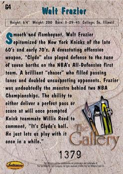 1994 Ted Williams - The Gallery #G4 Walt Frazier Back