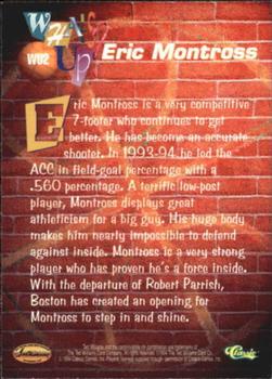 1994 Ted Williams - What's Up? #WU2 Eric Montross Back