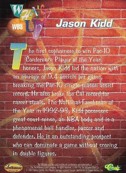 1994 Ted Williams - What's Up? #WU3 Jason Kidd Back