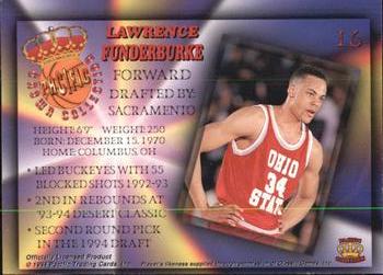 1994 Pacific Prisms #16 Lawrence Funderburke Back