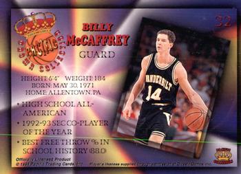 1994 Pacific Prisms #32 Billy McCaffrey Back