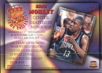 1994 Pacific Prisms #37 Eric Mobley Back