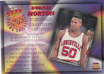 1994 Pacific Prisms #39 Dwayne Morton Back