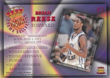 1994 Pacific Prisms #47 Brian Reese Back