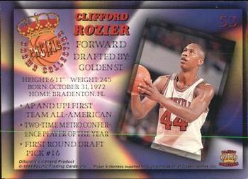 1994 Pacific Prisms #53 Clifford Rozier Back