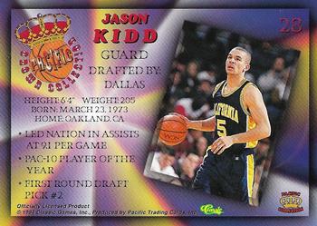 1994 Pacific Prisms - Gold #28 Jason Kidd Back