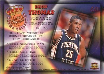 1994 Pacific Prisms - Gold #60 Deon Thomas Back