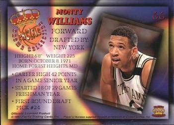 1994 Pacific Prisms - Gold #66 Monty Williams Back