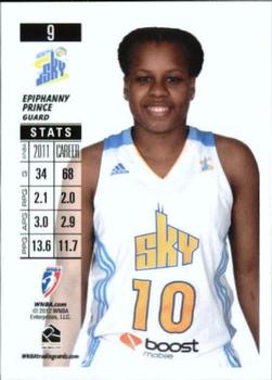 2012 Rittenhouse WNBA #9 Epiphanny Prince Back