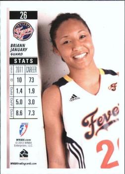 2012 Rittenhouse WNBA #26 Briann January Back