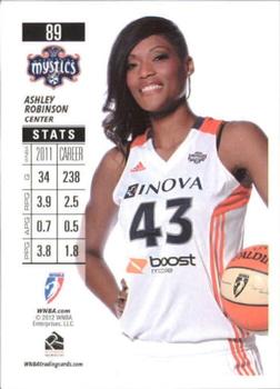 2012 Rittenhouse WNBA #89 Ashley Robinson Back