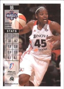 2012 Rittenhouse WNBA #96 Noelle Quinn Back