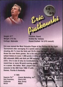 1995 Classic Superior Pix #14 Eric Piatkowski Back