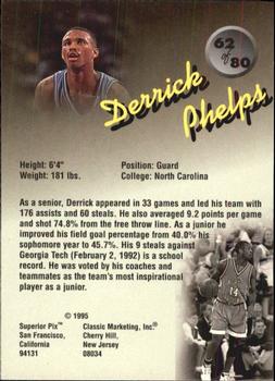 1995 Classic Superior Pix #62 Derrick Phelps Back