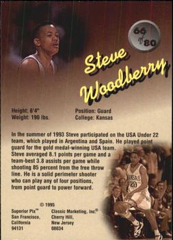 1995 Classic Superior Pix #66 Steve Woodberry Back
