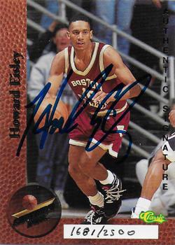 1995 Classic Superior Pix - Autographs #NNO Howard Eisley Front