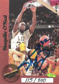 1995 Classic Superior Pix - Autographs #NNO Shaquille O'Neal Front